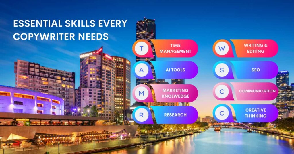 List of skills to become a copywriter in Australia